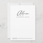 Idyllic Stylish Calligraphy Wedding  Advice Card<br><div class="desc">This idyllic stylish calligraphy wedding advice card is perfect for a rustic wedding. The simple and elegant design features classic and fancy script typography in black and white. These cards are perfect for a wedding, bridal shower, baby shower, graduation party & more. Personalize the cards with the names of the...</div>
