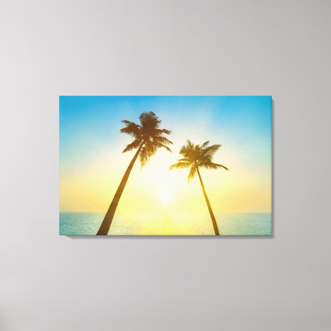 Idyllic Tropical Heaven Canvas Print (Front)