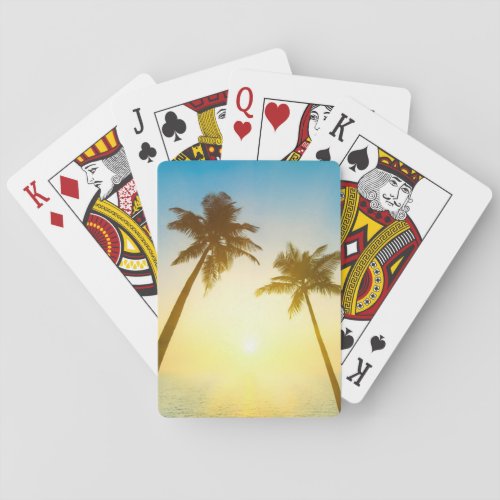 Idyllic Tropical Heaven Poker Cards