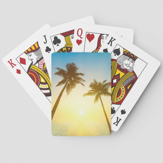 Idyllic Tropical Heaven Poker Cards (Back)