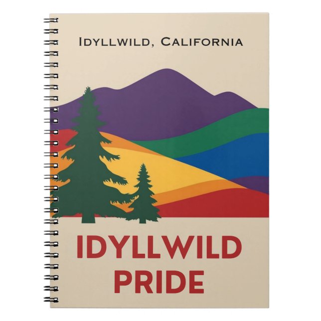 Idyllwild Pride Spiral Notebook (Front)