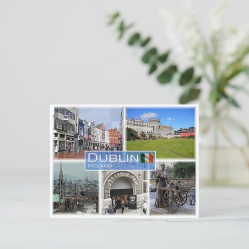 IE Ireland Dublin Postcard Zazzle