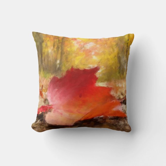 If a Leaf Falls in a Forest... Throw Pillow (Front)