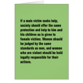 If A Male Victim Seeks Help, Society Should … (Front)