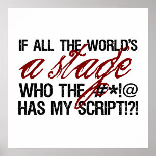 If all the world's a stage ... poster