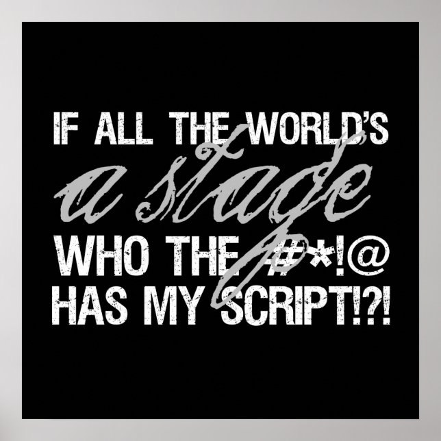 If all the world's a stage ... poster (Front)