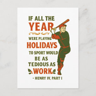 If all year were playing holidays...  postcard