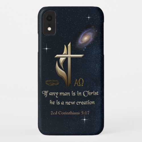 If any man is in Christ he is a new creation iPhone XR Case