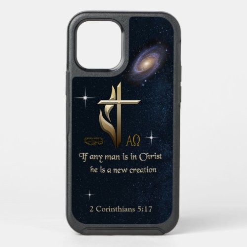 If any man is in Christ he is a new creation OtterBox Symmetry iPhone 12 Case