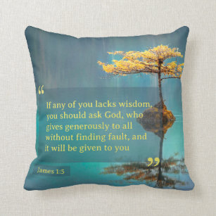 If Any Of You Lacks Wisdom, You Should Ask God Throw Pillow