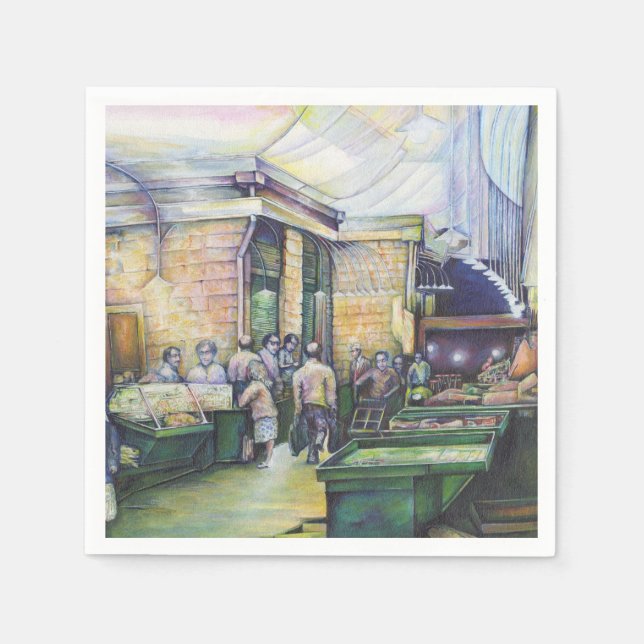 If Art Denies Form, Then Grace Will Furnish It Napkins (Front)