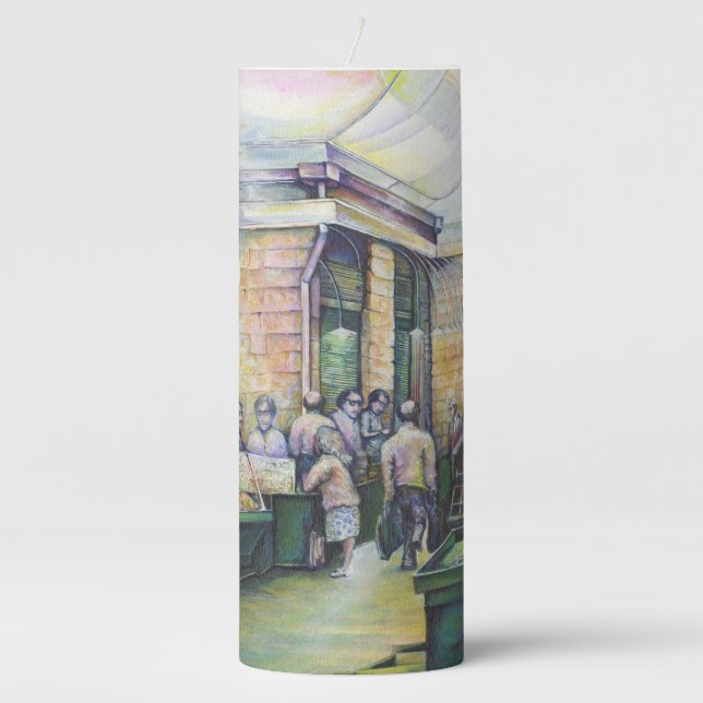 If Art Denies Form, Then Grace Will Furnish It Pillar Candle (Front)