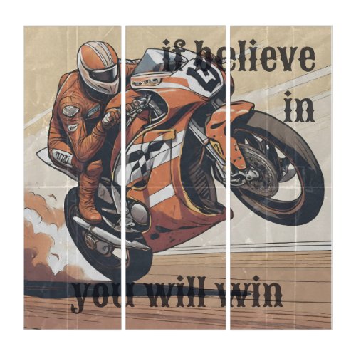 If Believe In You Wil Win Triptych