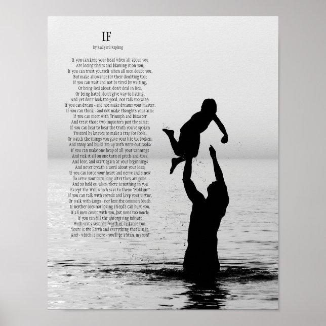 If by Rudyard Kipling Poster 11 X 14 (Front)