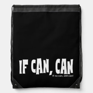 IF CAN hawaiian slang - pidgin graphic Drawstring Bag