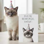 If Cats Could Send Birthday Cards<br><div class="desc">This design may be personalized in the area provided by changing the photo and/or text. Or it can be customized by clicking Personalize this Template and then choosing the click to customize further option and delete or change the color of the background, add text, change the text color or style,...</div>