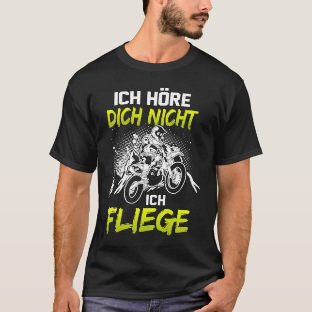If Dirt Aint Flyin' You Ain't Tryin Dirt Bike Endu T-Shirt (Front)