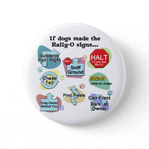 If Dogs Made Rally Signs Button