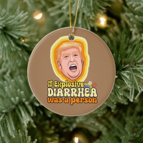If explosive diarrhea was a person ceramic ornament