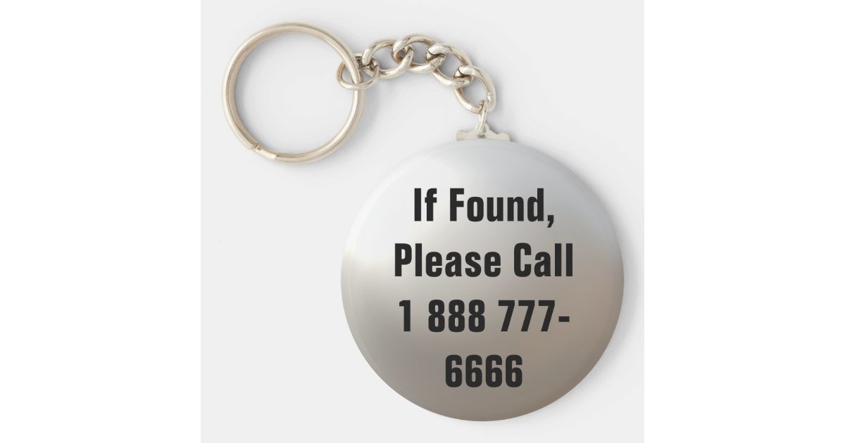 If Found, Call... Keychain