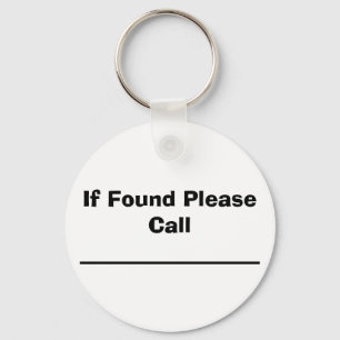 If Found Please Call Keychain