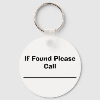 If Found Please Call Keychain
