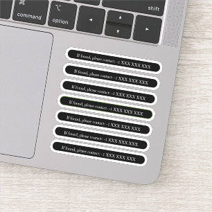 If Found, Please Contact x6 Sticker