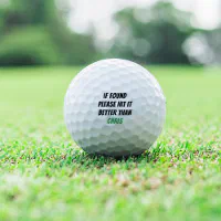 Funny golf terms golf balls, Zazzle