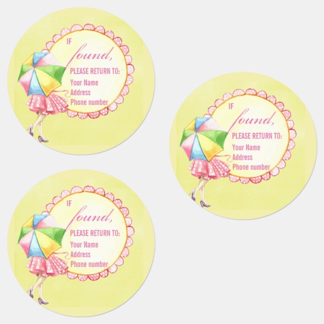 If Found Please Return To - Label 38mm (Group)