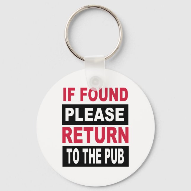 If found please return to pub keychain (Front)