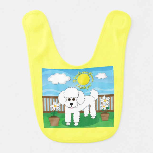 If friends were flowers, I'd pick you! Baby Bib (Front)