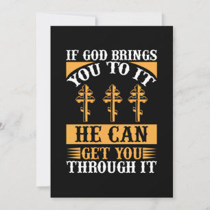 If God Brings You To It He Can Get You Through It. Save The Date