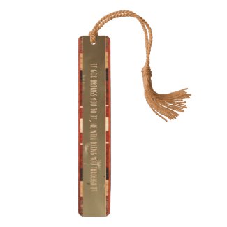 If God brings you to it, He will bring you through Cherry Bookmark