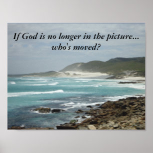 If God is no longer in the picture...who's moved? Poster