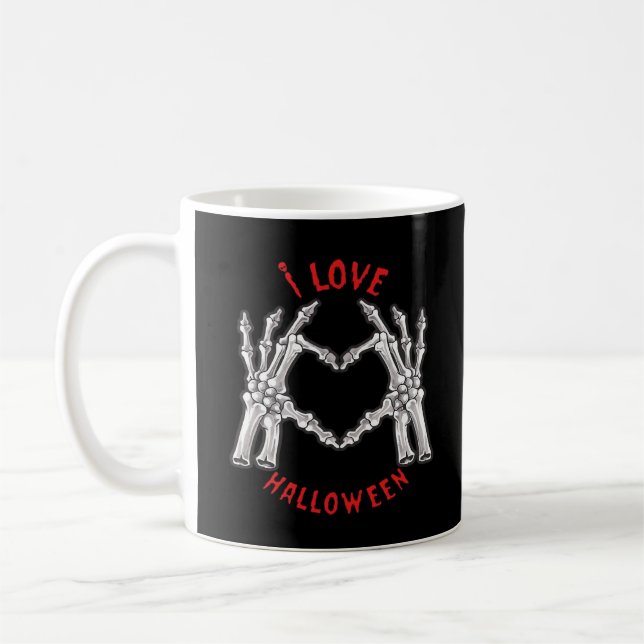 If Had Feelings They For Skeleton Hand Heart Coffee Mug (Left)