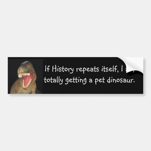 If History repeats itself I am Bumper Sticker