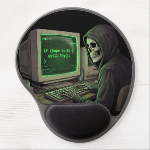 If Hope <= 0 Still Try Cyberpunk Coding Gaming Gel Mouse Pad