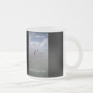 If I could walk on water Frosted Glass Coffee Mug