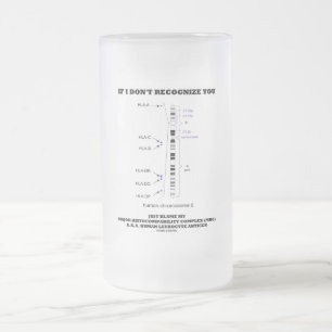 If I Don't Recognize You Just Blame My MHC Biology Frosted Glass Beer Mug