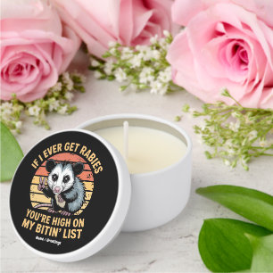  If I Ever Get Rabies You Are High On My Biting Li Mini Candle Favors