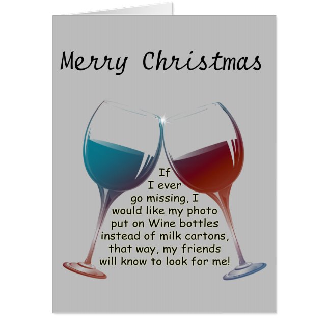 If I ever go missing, fun saying Oversized Card (Front)