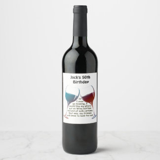 If I ever go missing... fun Wine saying for Party Wine Label