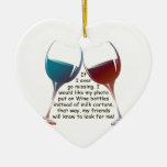 If I Ever Go Missing... Fun Wine Saying Gifts Ceramic Ornament at Zazzle