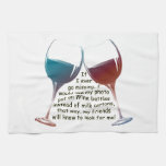 If I Ever Go Missing... Fun Wine Saying Gifts Towel at Zazzle
