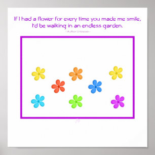 If I Had A Flower Poster