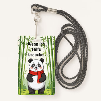 "If I need help" ID Badge