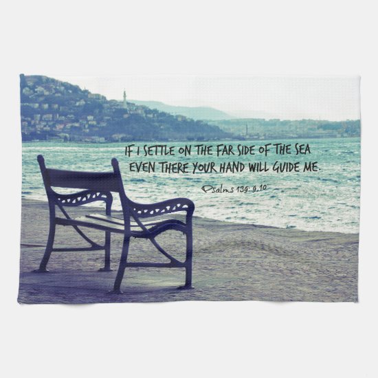 If I settle on the far side of the sea bible verse Hand Towel
