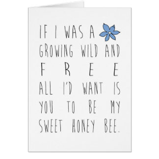 If I was a flower Cards