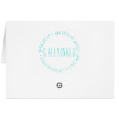 If I was a flower - teal Cards (Back Horizontal)