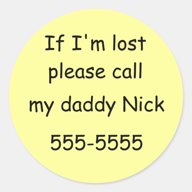 IF I'M LOST... stickers (Front)
